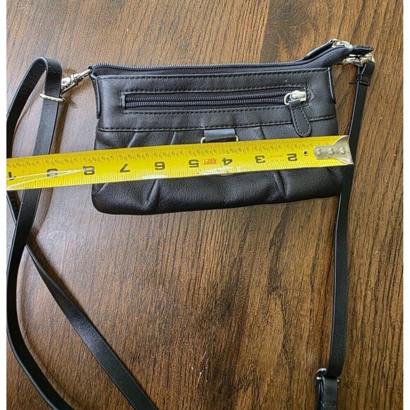 Harley-Davidson Leather Shoulder Bag Clutch Purse Rhinestone Embellished Logo - Picture 14 of 16